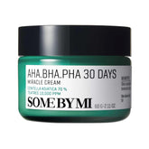 AHA BHA PHA 30 Days Miracle Cream by SOME BY MI - Daily Soothing & Clarifying Face Cream - Korean Skin Care Face Moisturizer for All Skin Types
