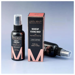 Lakyou Beauty® Makeup Fixing Mist – Rose Water & Green Tea | Long-Lasting & Hydrating Setting Spray