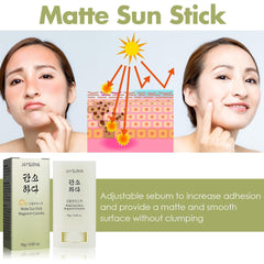 Matte Sun Stick Mugwort + Camelia - Face Moisturizer with SPF 50+ PA+++