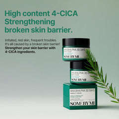 AHA BHA PHA 30 Days Miracle Cream by SOME BY MI - Daily Soothing & Clarifying Face Cream - Korean Skin Care Face Moisturizer for All Skin Types