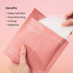 Bio-Collagen Real Deep Mask - Hydrating Overnight Hydrogel Mask, Pore Minimizing