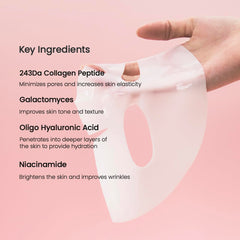 Bio-Collagen Real Deep Mask - Hydrating Overnight Hydrogel Mask, Pore Minimizing