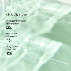 BIODANCE Refreshing Sea kelp Real Deep Mask - Overnight Hydrogel Mask, Calming, Oil & Sebum Control