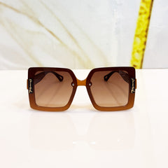 Dior 23020 Oversized Square Sunglasses – Gradient Brown