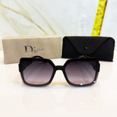 Christian Dior Double Shade Black Grey Sunglasses 6019