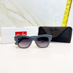 Ray-Ban RB2186 Retro Square Sunglasses – Grey Gradient