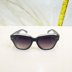 Ray-Ban RB2186 Retro Square Sunglasses – Grey Gradient