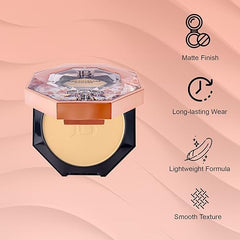Lakyou Beauty High Coverage Face Powder SPF 30 – Matte Finish | Oil Control & Long Wear