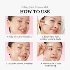 Collagen Night Wrapping Peel Facial Mask by Medicube