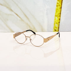 Celine Round Optical Glasses - Golden & Transparent 5265A