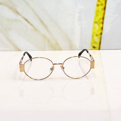 Celine Round Optical Glasses - Golden & Transparent 5265A