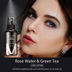 Lakyou Beauty® Makeup Fixing Mist – Rose Water & Green Tea | Long-Lasting & Hydrating Setting Spray