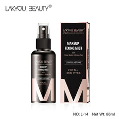 Lakyou Beauty® Makeup Fixing Mist – Rose Water & Green Tea | Long-Lasting & Hydrating Setting Spray